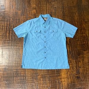 Croft & Barrow Quick Dry Blue Fishing Shirt